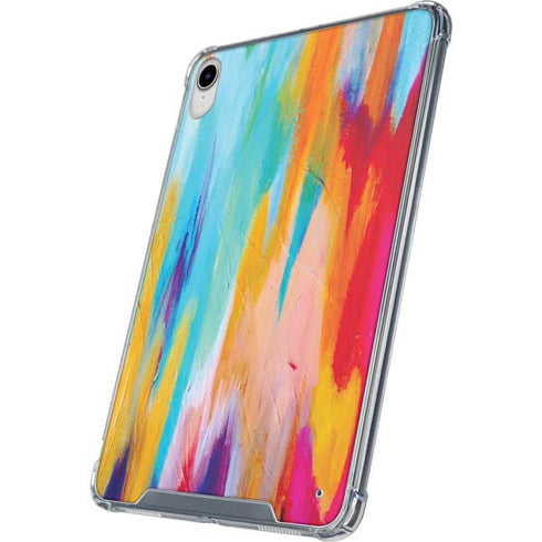 Multicolor Brush Stroke by Etta Vee iPad 11th Gen (2025) Clear Case